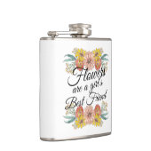 花は女の子の友最高の達である-《植物》百日草アート フラスク (右)