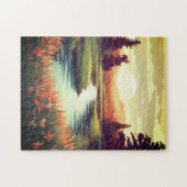 花は川のそばにある ジグソーパズル (横)