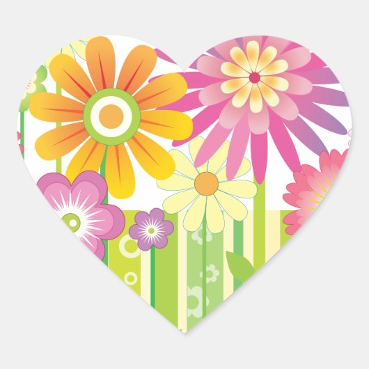 花は幸せ ハートシール (正面)