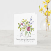 花は幸福カードを放射します カード (黄色い花)