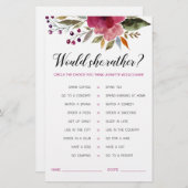 花は彼女はむしろブライダルシャワーゲーム (正面/裏面)