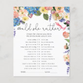 花は彼女はむしろブライダルシャワーゲーム (正面)