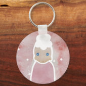 花は白でなければならない キーホルダー (正面)