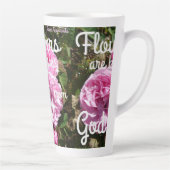 花は神のキス感動的だ カフェラテマグ (右)