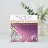 花は私のバレンタイン紫の薄紫親愛娘 シーズンカード (スタンド正面)