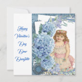 花は私のバレンタイン青い花の親愛娘 シーズンカード (裏面)