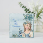 花は私のバレンタイン青い花の親愛娘 シーズンカード (スタンド正面)