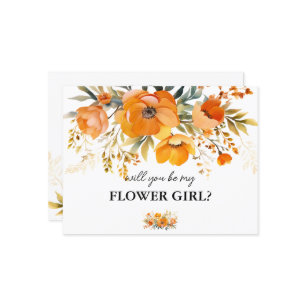 花は私の花ガールカード インビテーションポストカード