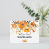 花は私の花ガールカード インビテーションポストカード (スタンド正面)