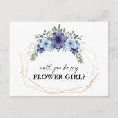 花は私の花ガールカード インビテーションポストカード (正面)