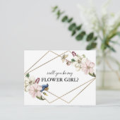 花は私の花ガールカード インビテーションポストカード (スタンド正面)