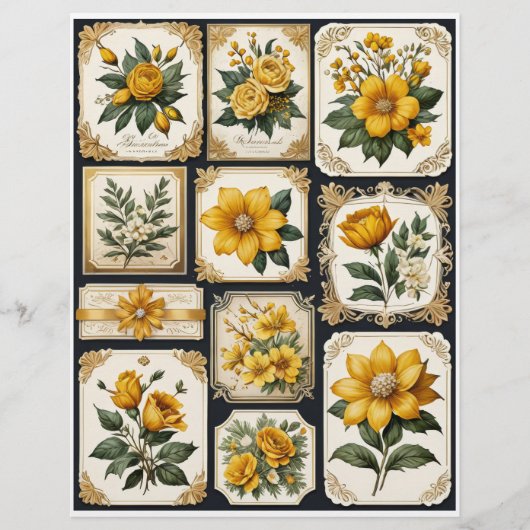 花は装飾要素としてタイル#3 (正面)