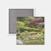 花は開花日本のの庭で マグネット (正面/裏面)