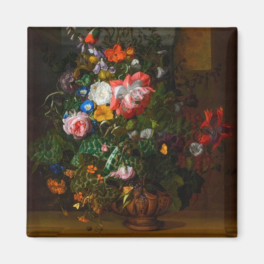 花は骨壷に入った石棚, 1680 by Ruysch マグネット (正面)