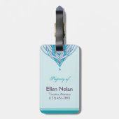 花は|のカスタマイズ可能な荷物のラベルを開けます ラゲッジタグ (裏面縦)