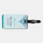花は|のカスタマイズ可能な荷物のラベルを開けます ラゲッジタグ (裏面横)