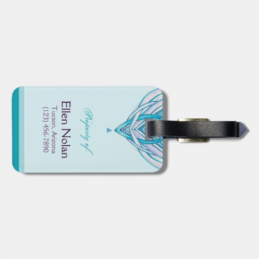 花は|のカスタマイズ可能な荷物のラベルを開けます ラゲッジタグ (裏面横)