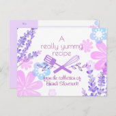 花ひげヘラ料理ベーキングレシピカード ポストカード (正面/裏面)