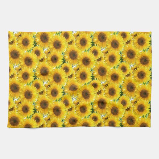 花ひまわり キッチンタオル (横)