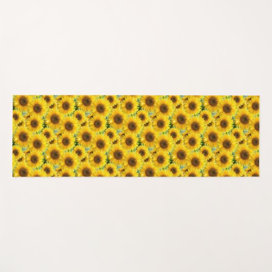 花ひまわり ヨガマット (正面(横))
