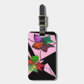 「花びらが動いている」荷物タグ ラゲッジタグ (正面縦)