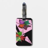 「花びらが動いている」荷物タグ ラゲッジタグ (裏面縦)