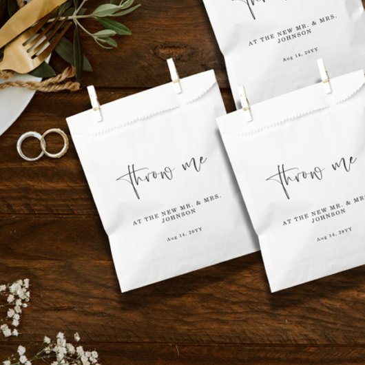 花びらが私結婚の紙 フェイバーバッグ