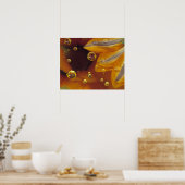 花びらが落ちるマイラー反射面の上。 ポスター (キッチン)