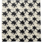 花びらとくもの巣 – ゴシック開花もつれ静寂 シャワーカーテン (正面)