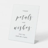 花びらとウィッシュ結婚の紙吹雪をオフにする 台座サイン (正面)