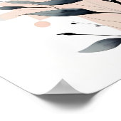 花びらとジオメトリ ポスター (角)