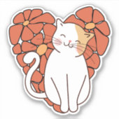 花びらとプリン防水 シール (正面)