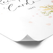 花びらとプロセコ離れレシピカード ポスター (角)