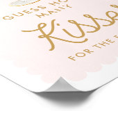 花びらとプロセッコはゲームの数を推測キス ポスター (角)