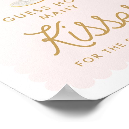 花びらとプロセッコはゲームの数を推測キス ポスター (角)