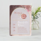 花びらとプロセッコウェディングシャワー セーブザデート (スタンド正面)