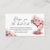 花びらとプロセッコピンクフローラレシピ エンクロージャーカード (正面)