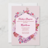 花びらとプロセッコフローラバチェロレッテ週末 招待状 (正面)