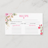 花びらとプロセッコフローラブライトピンクレシピ エンクロージャーカード (正面)