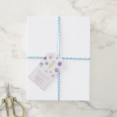 花びらとプロセッコブライダルシャワーお願い ギフトタグ (より糸付き)