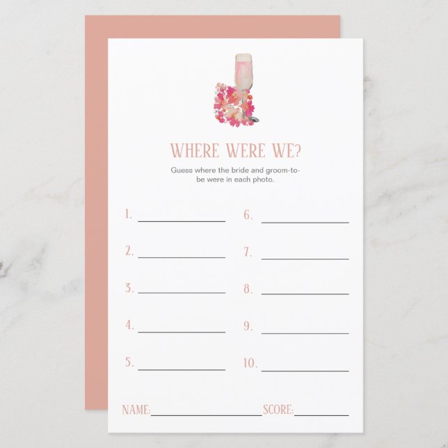 花びらとプロセッコブライダルシャワーどこにいた (正面/裏面)