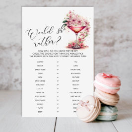 花びらとプロセッコブライダルシャワーゲーム