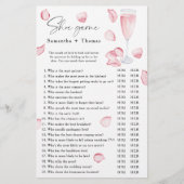 花びらとプロセッコブライダルシャワーシューゲーム