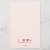 花びらとプロセッコブライダルシャワービンゴゲーム チラシ (裏面)