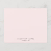 花びらとプロセッコブライダルシャワーレシピカード (裏面)