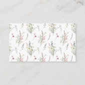 花びらとプロセッコブライダルシャワーレシピ要求 エンクロージャーカード (裏面)