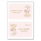 花びらとプロセッコブライダルシャワー座席表 テーブルナンバー (正面)