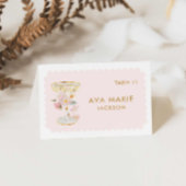 花びらとプロセッコブライダルシャワー座席表 テーブルナンバー