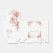 花びらとプロセッコブライダルシャワー フェイバーボックス (折り畳みなし)