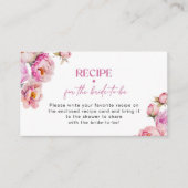 花びらとプロセッコブライトピンクレシピ エンクロージャーカード (正面)